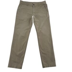 The North Face Mens Sz 34 Chinos Khaki Regular Fit  Casual Hiking Stretch Pants